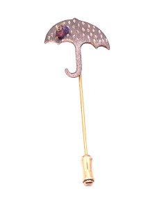 Ασημένια καρφίτσα Ομπρέλα