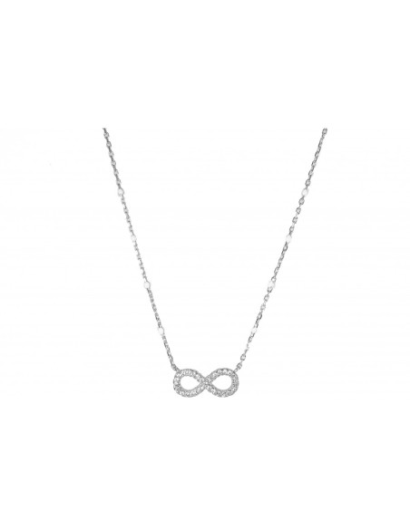 Ασημένιο Κολιέ με Ζιργκόν 'Άπειρο"