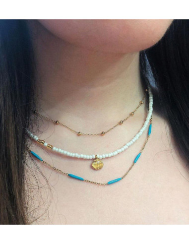 Αλυσίδα με σμάλτο "MYKONOS"