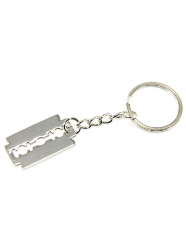 Ανδρικό ατσάλινο μπρελόκ razor blade