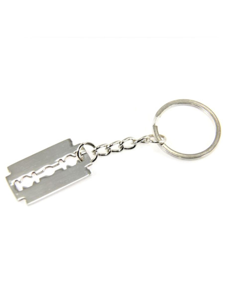 Ανδρικό ατσάλινο μπρελόκ razor blade