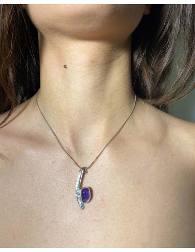 Χειροποίητο  Κολιέ "Amethyst "
