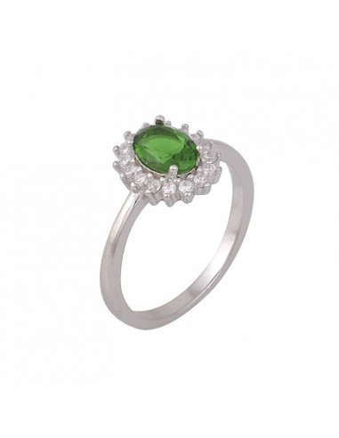 Ασημένιο δαχτυλίδι με ροζέτα