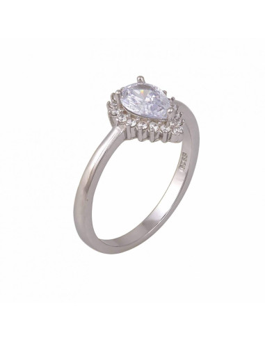 Ασημένιο δαχτυλίδι με ροζέτα