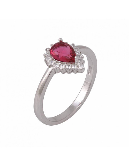 Ασημένιο δαχτυλίδι με ροζέτα