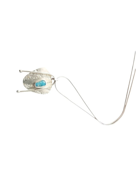 Ασημένιο Κολιέ με Φυσική Πέτρα Απατίτη