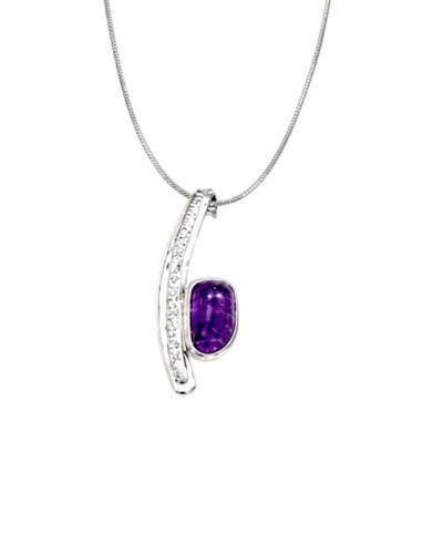 Χειροποίητο  Κολιέ "Amethyst "